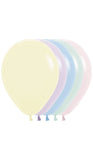 50 u. Globos látex Pastel Mate R-9 Sempertex