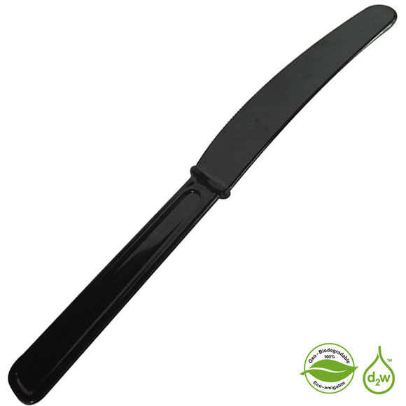 50 u. Cuchillos HOME BIO Oxo-biodegradable negro