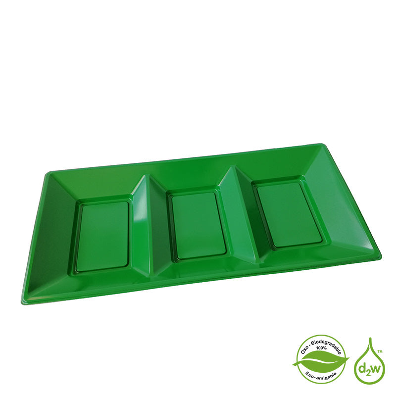 Paquete de 6 bandejas rectangulares de plástico de 19 x 8 pulgadas, bandeja  rectangular grande para goteo de plantas, bandejas rectangulares