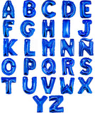 Globos metálicos letras 16" azul x 1 u.