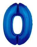 Globos metálicos números 34" azul x 1 u.