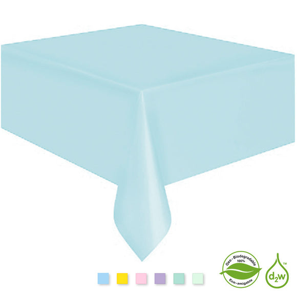 Manteles mate pastel (macarón) Oxo-biodegradable x 1u.